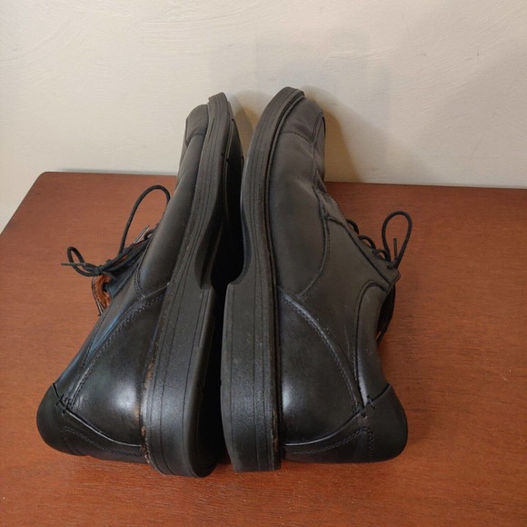 Johnston & Murphy Men's Dress Shoes Size 10 Black Leather Lace Up - Picture 5 of 7